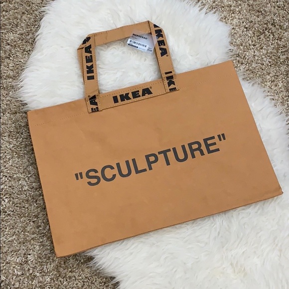 Ikea x Virgil Abloh Off White Large Sculpture Tote Shopping Bag